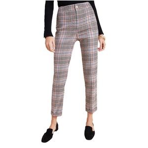 Anthropologie Malcom Plaid Tapered Pants